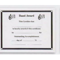 Stock Band Award Natural Parchment Certificate
